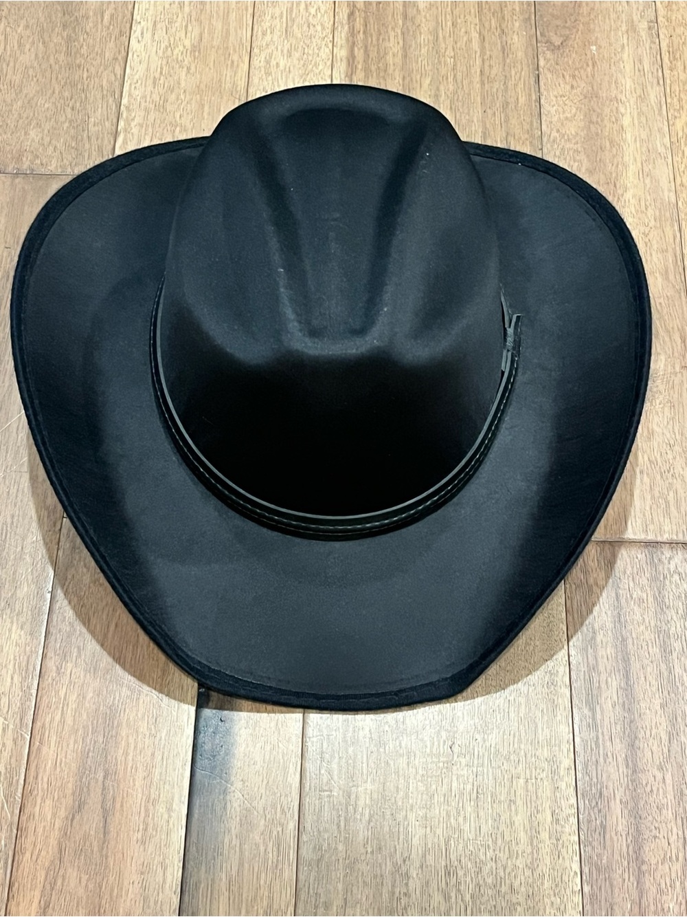 Men's Black Cowboy Hat with Classic Band